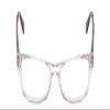 Calabria Ernest 4805 Cat-Eye Reading Glasses +4.00 Clear Crystal/Red Brown Tortoise Women view 2