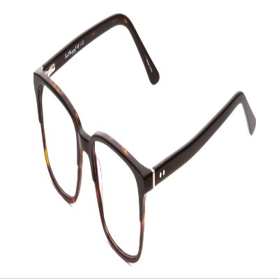 Calabria Ernest 4811 Cat-Eye Blue Light Blocking Reading Glasses +4.00 Black/Auburn Brown Yellow Tortoise Havana Men Women