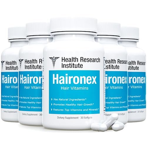 Haironex - All-Natural Formula -Healthy Hair Growth Support - 5btls - 150 Capsules