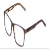 Calabria Ernest 4806 Rectangular Reading Glasses +2.25 Grey Blue/Auburn Brown Layered Mist Men Women view 1