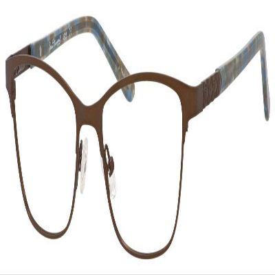 Calabria Ernest 4822 Cat-Eye Reading Glasses +3.00 Brown Women