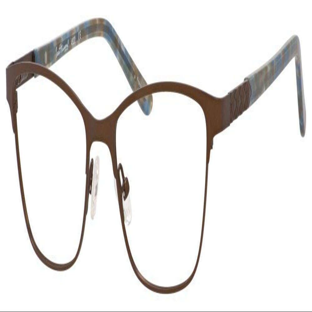 Calabria Ernest 4822 Cat-Eye Reading Glasses +3.00 Brown Women