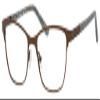 Calabria Ernest 4822 Cat-Eye Reading Glasses +3.00 Brown Women view 1