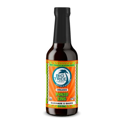 Big Tree Farms Organic Coco Aminos - Liquid Coconut Aminos, Soy-Free Sauce, Low Sodium, Soy Alternative, Gluten Free, Kosher, Marinade & Sauce, Non-GMO - Ponzu, 10 Fl Oz (Pack of 1)