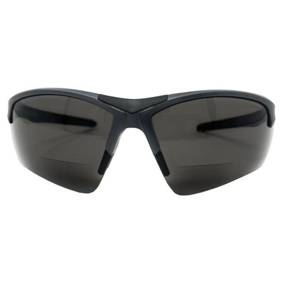 Incredible Bargains The Jagger Bifocal Sun Reader Sport & Wrap-Around Safety Reading Sunglasses, + 3.00 Gunmetal Grey