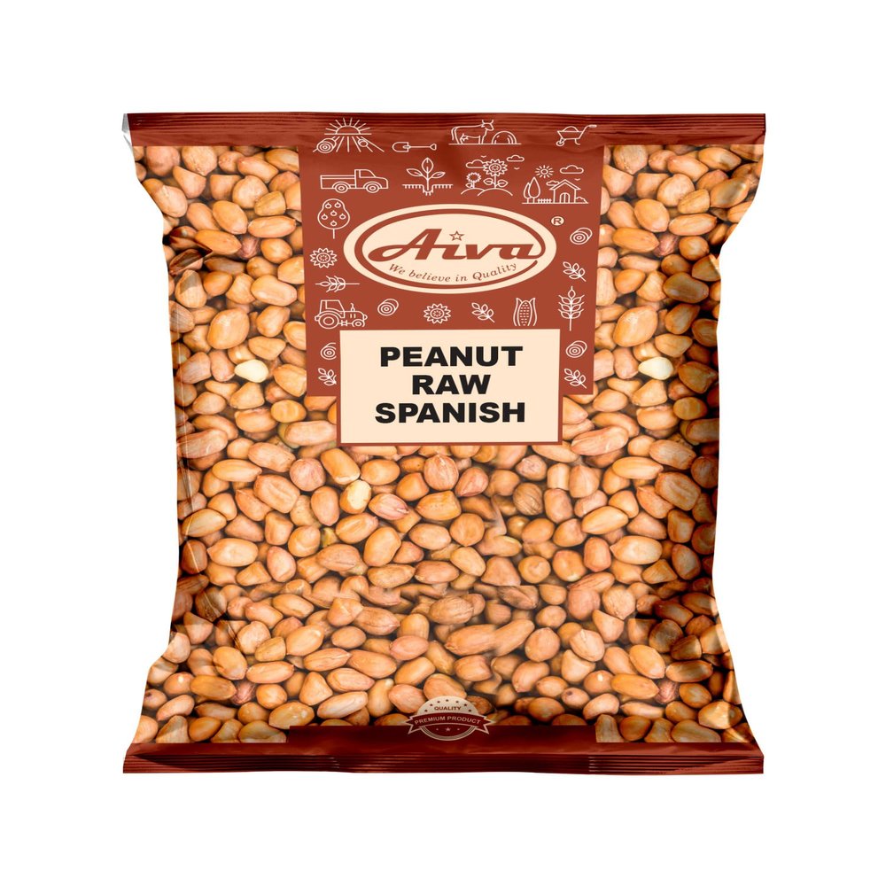 Aiva Raw Spanish Peanuts (5 LB) Bulk  Whole Unsalted Peanuts for Snacking, Cooking, and Baking | Product of USA | Spanish Premium Grade