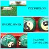 1.85'' Cloisonne Health Hand Balls Yin-Yang Chinese Meditation Baoding Feng Shui Healthy Exercise Stress Balls with Gift Box, Natural Enamel Cloisonne Craft (2PCS/Green) view 3