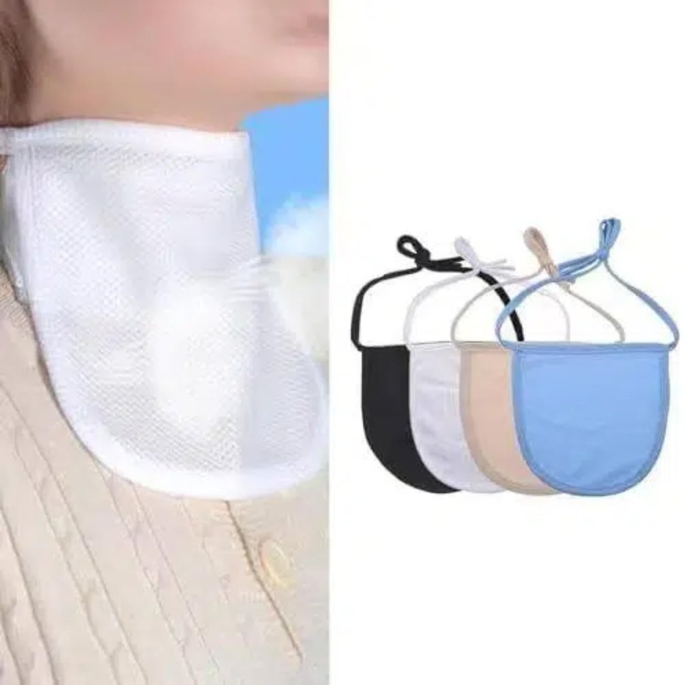 CRAZY ROSA Trach Covers (4 Pack)  Breathable Laryngectomy Neck Bibs for Cold Wind Protection, Adjustable Mesh Stoma Guard for Men & Women, Post-Surgery Tracheostomy Care & Dust Shield(Double-layer)