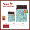 WURTON Marine Sea Life Print Xmas Drawstring Gift Bags Christmas Wrapping Bags For Party Christmas Holiday Bag view 4