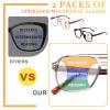 JO Progressive Multifocus Reading Glasses Men Women - No Line Progressive Reader Half-Rim for Mid-Near (Black/Tortoise, 1.50, x) view 4