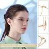 1 Pair Metal Glasses Replacement Arms and Multifunctional 3 in 1 Screwdriver Glasses Repair ToolsEyewear Frame Temple Replacement Accessories for Thin Metal Glasses, SunglassesGold view 4