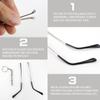 1 Pair Metal Glasses Replacement Arms and Multifunctional 3 in 1 Screwdriver Glasses Repair ToolsEyewear Frame Temple Replacement Accessories for Thin Metal Glasses, SunglassesSilver view 3