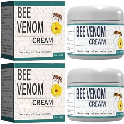 AQISI 2PCS Bee Venom Moisturizing Cream, New Bee Venom Cream, Provides for ack,Neck,Hands,Feet Joints Etc.