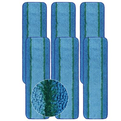 6 Pack Deep Clean Pads Replacement for Bona Family of Mops, Washable & Reusable Microfiber Cleaning Pad for Hardwood and Multi-Surface Floors Cleaning Head, Wet/Dry Mop