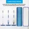 6 Pack Deep Clean Pads Replacement for Bona Family of Mops, Washable & Reusable Microfiber Cleaning Pad for Hardwood and Multi-Surface Floors Cleaning Head, Wet/Dry Mop view 3