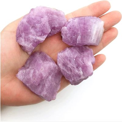 JCAKES Natural Quartz Color Natural Purple Spodumene kunzit Stone coarse Crystal Original raw Stones Natural Quartz Crystals 1PC (Size : 30-50 Grams)