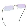 LifeArt Pure Titanium Frame Glasses/Blue Light Blocking Reading Glasses, Reduce Eyestrain, Stylish for Men and Women(Gold,+1.00 Magnification) view 1