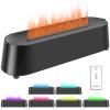 Essential Oil Diffuser Humidifier Flame Essential Oil Diffuser Colorful Flame Diffuser Humidifier Aromatherapy Diffuser with Auto Shut-Off Protection Remote Control for Home Office Work (Black) view 1