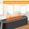 Essential Oil Diffuser Humidifier Flame Essential Oil Diffuser Colorful Flame Diffuser Humidifier Aromatherapy Diffuser with Auto Shut-Off Protection Remote Control for Home Office Work (Black) view 3