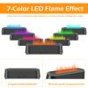 Essential Oil Diffuser Humidifier Flame Essential Oil Diffuser Colorful Flame Diffuser Humidifier Aromatherapy Diffuser with Auto Shut-Off Protection Remote Control for Home Office Work (Black) view 4