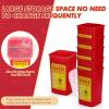Nuogo 40 Pcs 1 Quart Flip Top Sharps Container Sharps Disposal Container Small Trash Bin Portable for Tattoo Parlors Use Office Barbershop Home Travel Use view 4