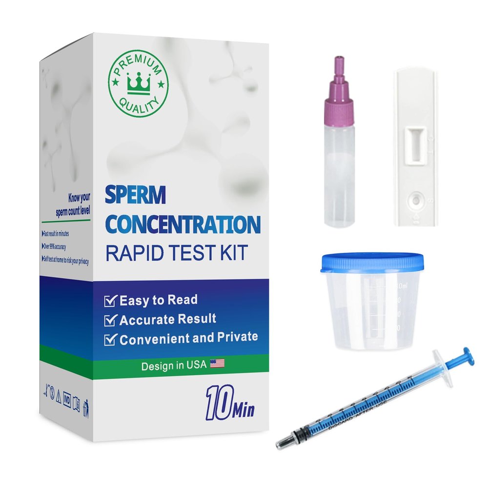 Fertility Home Test Kit for Men- Convenient, Private-Shows NorLow Sperm Count, Male Fertility Testing System, Accurate- Easy to Read Resultsmal or Low Sperm Count.