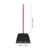 ABOOFAN Upright Dust Pan: Standing Lobby Dustpan with Wood Handle Plastic Dust Pan Cleaning for Home Kitchen Outdoor Indoor Office Dog Waste 63cm view 2