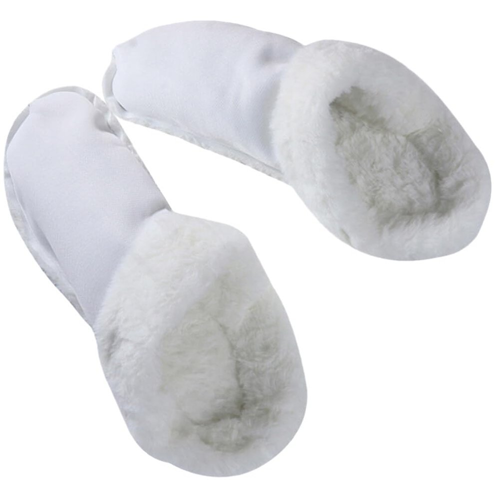 1Pair Winter Warm Plush Insoles for Slippers Thickened Removable Fuzzy Shoe Liners for Women Inserts for Clogs and Boots Suitable for Cold Weather