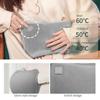 Electric Hot Water Bottle with Flannel Cover 3 Heat Settings Foldable USB Rechargeable Hot Water Bag Rechargeable Hot Water Bottle Washable Bed Warmer Automatic Power-Off Hand Warmers for Winter Gif view 4