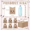 Wovnet 36 Pcs Easter Burlap Bags for Kids Bulk 4'' x 6'' Easter Treat Sacks Bags with Drawstring Rabbit Ear Cute Bunny Goodie Gift for DIY Project Basket Candy Party Favor Hunt Stuffer view 2