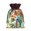 ZISHAK Toucans Parrot Palm Tree Leaves Fabric Gift Bag-Delicately Styled For Special Occasions-Ideal For Festival,Anniversaries view 1