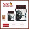 Weightlifting Sports Artistic Patchwork Burlap Gift Bagspremium Fabric Gift Bags For Holidays And Celebrations view 4