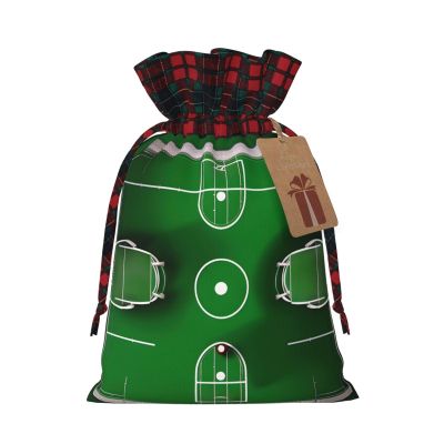 ZISHAK Green Football Field Fabric Gift Bag-Delicately Styled For Special Occasions-Ideal For Festival,Anniversaries