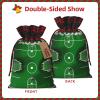 ZISHAK Green Football Field Fabric Gift Bag-Delicately Styled For Special Occasions-Ideal For Festival,Anniversaries view 3