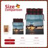 Airplane In The Evening Light Artistic Patchwork Burlap Gift Bagspremium Fabric Gift Bags For Holidays And Celebrations view 4