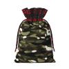 Abstract Camouflage Artistic Patchwork Burlap Gift Bagspremium Fabric Gift Bags For Holidays And Celebrations view 2