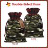 Abstract Camouflage Artistic Patchwork Burlap Gift Bagspremium Fabric Gift Bags For Holidays And Celebrations view 3