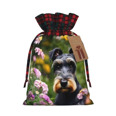 ZISHAK Schnauzer Fabric Gift Bag-Delicately Styled For Special Occasions-Ideal For Festival,Anniversaries
