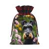 ZISHAK Schnauzer Fabric Gift Bag-Delicately Styled For Special Occasions-Ideal For Festival,Anniversaries view 2