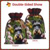 ZISHAK Schnauzer Fabric Gift Bag-Delicately Styled For Special Occasions-Ideal For Festival,Anniversaries view 3
