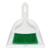 10" White Whisk Broom & Dust Pan Set view 1