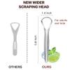 AILE Tongue Scraper, 100% Useful Surgical Stainless Steel Tongue Cleaner for Both Adults and Kids, Professional Reduce Bad Breath Metal Tongue Scrapers, Help Your Oral Hygiene" view 2
