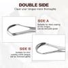 AILE Tongue Scraper, 100% Useful Surgical Stainless Steel Tongue Cleaner for Both Adults and Kids, Professional Reduce Bad Breath Metal Tongue Scrapers, Help Your Oral Hygiene" view 3