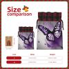 Beautiful Purple Butterfly Art Artistic Patchwork Burlap Gift Bagspremium Fabric Gift Bags For Holidays And Celebrations view 4