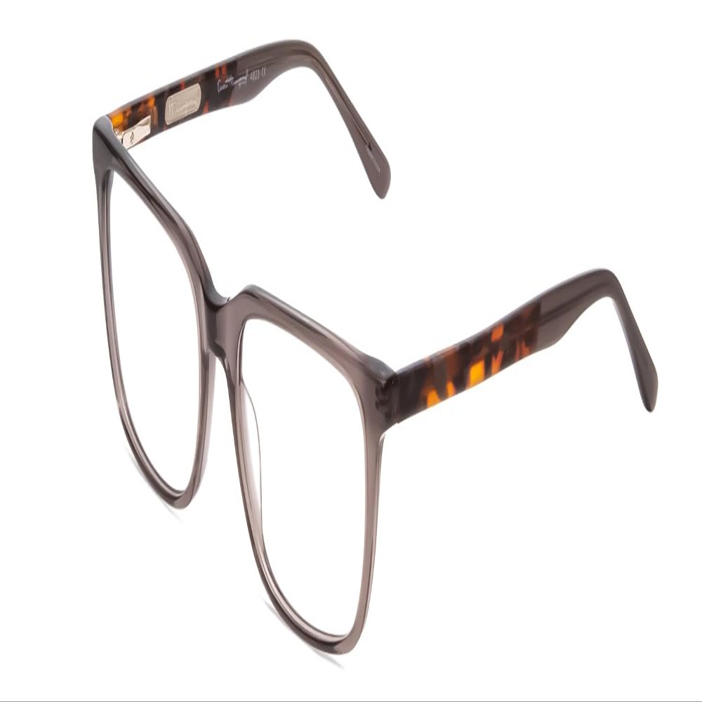 Calabria Ernest 4823 Square Reading Glasses +1.75 Grey Crystal/Brown Tortoise Havana Fade Men Women