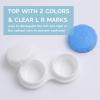 DEWSENSI Contact Lens Case, 12 Pack Colorful Empty Contact Lens Cases Box Holder Container for Storage, Travel, Daily Home Use view 3