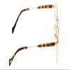 Calabria Ernest 4841 Round Blue Light Blocking Reading Glasses +0.50 Gold Brown Yellow Tortoise Havana Men Women view 2