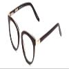 Calabria Ernest 4838 Cat Eye Reading Glasses +0.50 Gloss Black/Gold Accents Women view 1