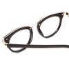Calabria Ernest 4838 Cat Eye Reading Glasses +0.50 Gloss Black/Gold Accents Women view 4