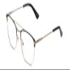 Calabria Ernest 4843 Pilot Reading Glasses +4.00 Satin Metallic Black Silver M view 1
